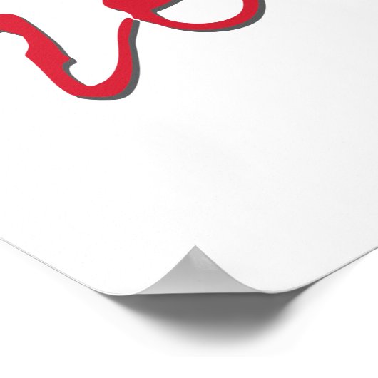 Essen Sie Bohnen nicht Beine Poster (Ecke)