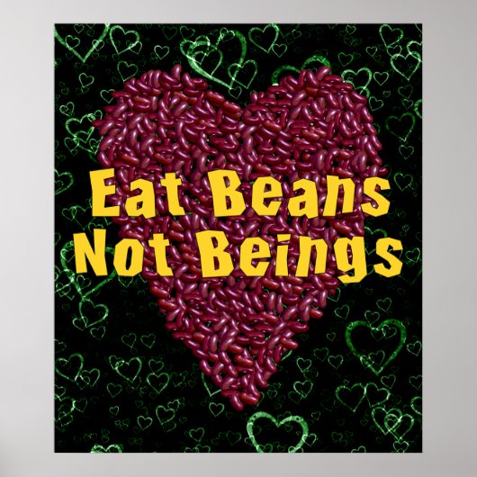 Essen Sie Bohnen nicht Beine Poster (Vorne)