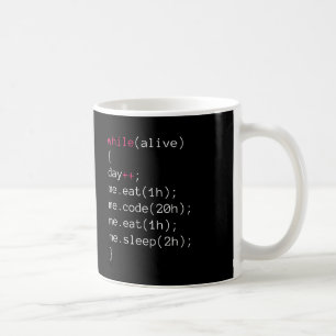 essen Sie CODE essen Schlaf Kaffeetasse