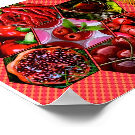 Essen Sie das Rainbow Erinnerung Poster (Ecke)