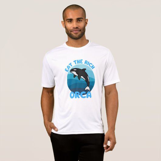 Essen Sie das reiche Orca T-Shirt (Vorne ganz)