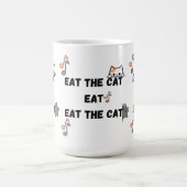 Essen Sie den Cat Funny Kaffeetasse (Mittel)