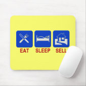 Essen Sie den klaren Schlaf-Verkauf Mousepad (Mit Mouse)