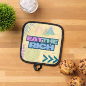 Essen Sie den Ofen-Mitt der reichen 90er Jahre Topflappen (Oben Unten)