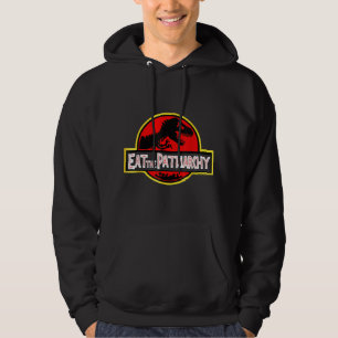 Essen Sie den Patriarchat Feminist Dinosaurier Hoodie