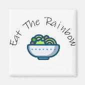 Essen Sie den Regenbogen Magnet (Vorne)