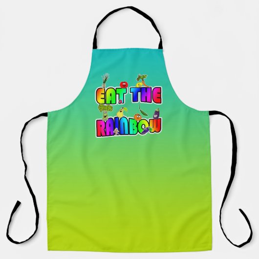 Essen Sie den Regenbogen Schürze (Vorderseite)