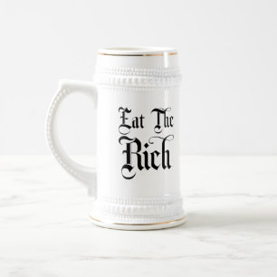 Essen Sie den reichen Bierstein Bierglas