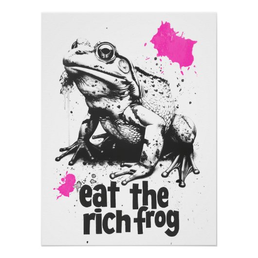 Essen Sie den Reichen Frosch Poster (Vorderseite)