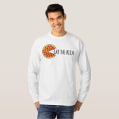 Essen Sie den Reichen - Funny Socialist Pizza T -  T-Shirt (Vorne ganz)