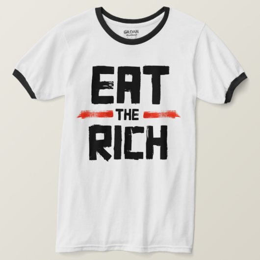 ESSEN SIE DEN REICHEN T-Shirt (Design vorne)