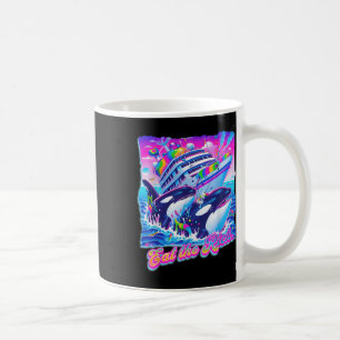 Essen Sie den reichen Wal der 90er Jahre Orca Funn Kaffeetasse