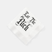 Essen Sie den reichhaltigen, lustigen Cocktail Nap Serviette (Ecke)