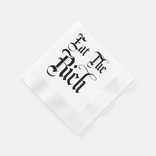 Essen Sie den reichhaltigen, lustigen Cocktail Nap Serviette (Ecke)