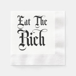 Essen Sie den reichhaltigen, lustigen Cocktail Nap Serviette