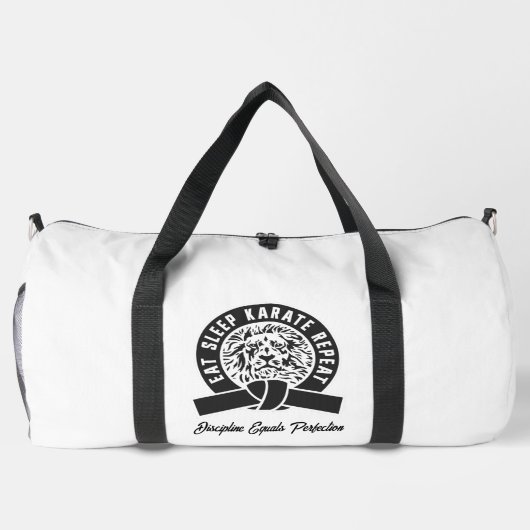 Essen Sie den Schlaf Karate Wiederholung "Discipli Duffle Bag (Rückseite)