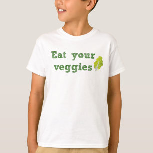 Essen Sie den T - Shirt Ihr Veggies-Kindes