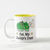 Essen Sie der Staub-Läufer-Tasse meines Vatis Zweifarbige Tasse (Links)