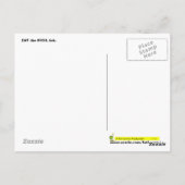 Essen Sie die RICH - Postkarte (Rückseite)