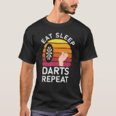 Essen Sie die Schlaf-Darts und wiederholen Shootin T-Shirt (Vorderseite)