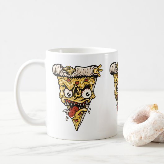 Essen Sie diese Pizza-Tasse - für wahre Pizzafreun Kaffeetasse (Mit Donut)