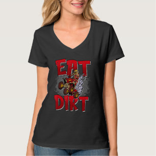 Essen Sie Dirt Quad Riding Men Boys Vier Wheeler T-Shirt