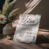 ESSEN SIE Drink & seien Sie Verheiratet Hochzeit f Einladung