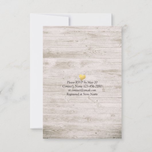 ESSEN SIE Drink & seien Sie Verheiratet Hochzeit f Einladung (Rückseite)