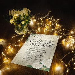 ESSEN SIE Drink & seien Sie Verheiratet Hochzeitsb Einladung