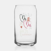 Essen Sie Drink und Bleibe Verheirateten Mr. and M Dosenglas (Rückseite)