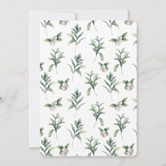 Essen Sie Drink und seien Sie Merry Snowberries We Einladung