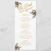 Essen Sie Drink und seien Sie Verheiratete Winterh Menükarte (Vorderseite)