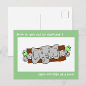 Essen Sie ein Elefantensandwich Postkarte (Vorne/Hinten)