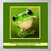 Essen Sie ein Live Frosch Poster (Vorne)