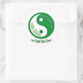 Essen Sie eine gute Fühlung und Gewichtsverlust Runder Aufkleber (Tasche)