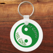 Essen Sie eine gute Fühlung und Gewichtsverlust Schlüsselanhänger (Vorderseite)