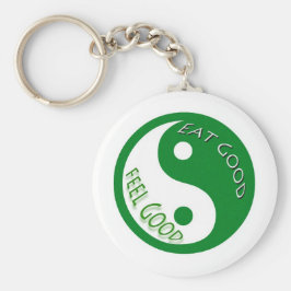 Essen Sie eine gute Fühlung und Gewichtsverlust Schlüsselanhänger