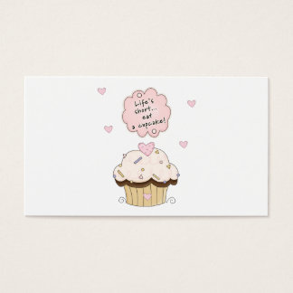 Essen Sie einen Cupcake