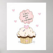Essen Sie einen Cupcake Poster (Vorne)
