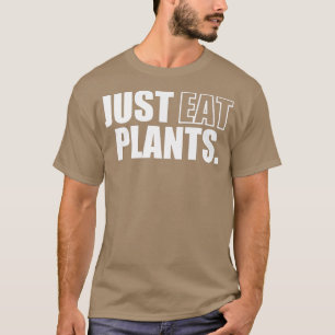 Essen Sie einfach Pflanze, Pflanze basiert Vegan v T-Shirt