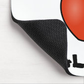 Essen Sie einfach wirkliche Nahrung Mousepad (Ecke)