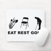 Essen Sie, Erholung, Golf Mousepad (Mit Mouse)