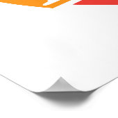 Essen Sie Fab, schlagen Sie Flache Zitat Design Poster (Ecke)