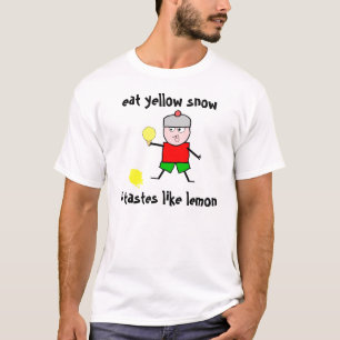 Essen Sie gelben Schnee T-Shirt