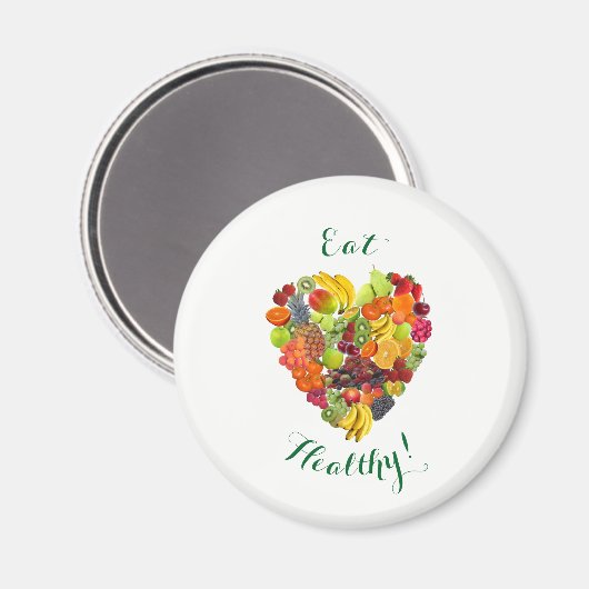 Essen Sie gesund! Magnet (Vorderseite/Rückseite)