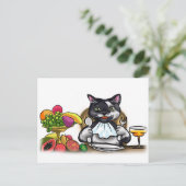 Essen Sie gesunde Mahlzeiten Postkarte (Stehend Vorderseite)