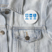 Essen Sie gesundes, Schlaf gut, bewegen Sie sich Button (Beispiel)