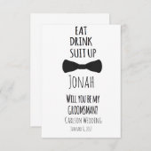 Essen Sie Getränk-Anzug oben Sie ist mein Einladung (Vorne/Hinten)