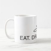 Essen Sie. Getränk. Band. Pendler-Tasse Kaffeetasse (Links)