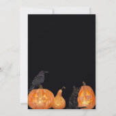 ESSEN SIE GETRÄNK & BE BEÄNGSTIGENDES Halloween-Pa Einladung (Rückseite)